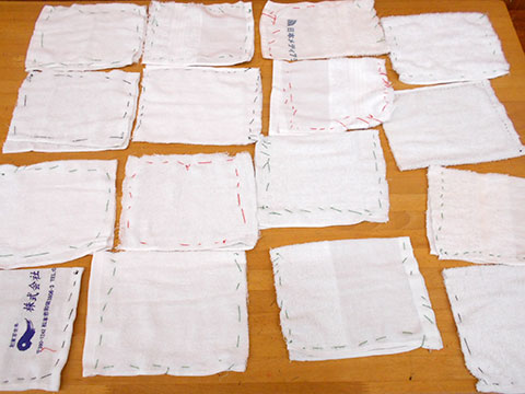 タオル縫いに挑戦！05